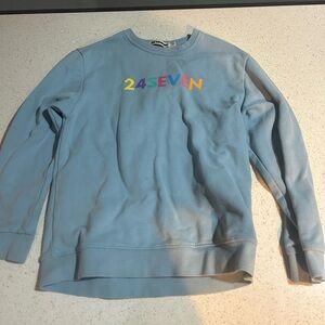 Seven7 Light Blue Crewneck Sweater